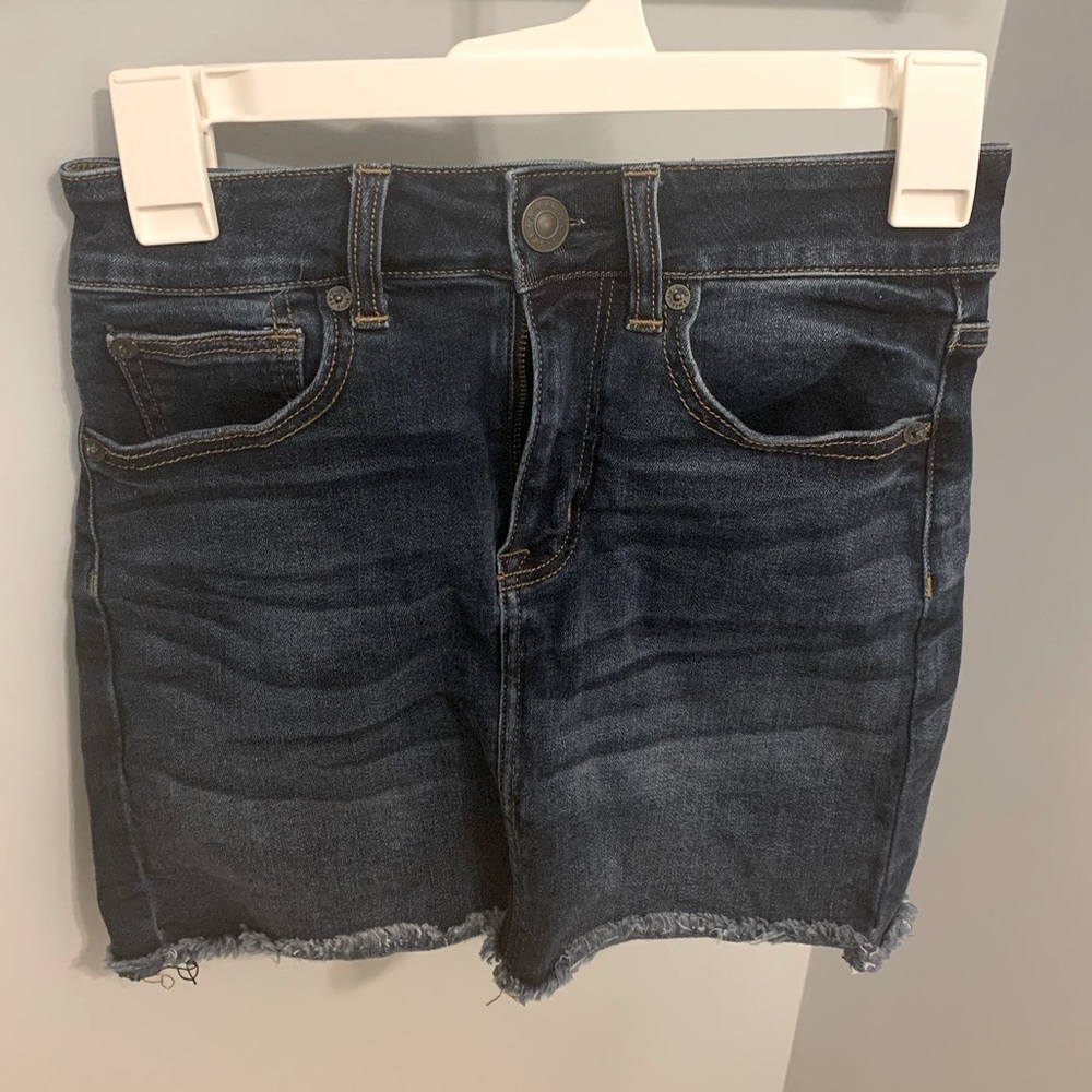 American Eagle Denim Mini Skirt 0